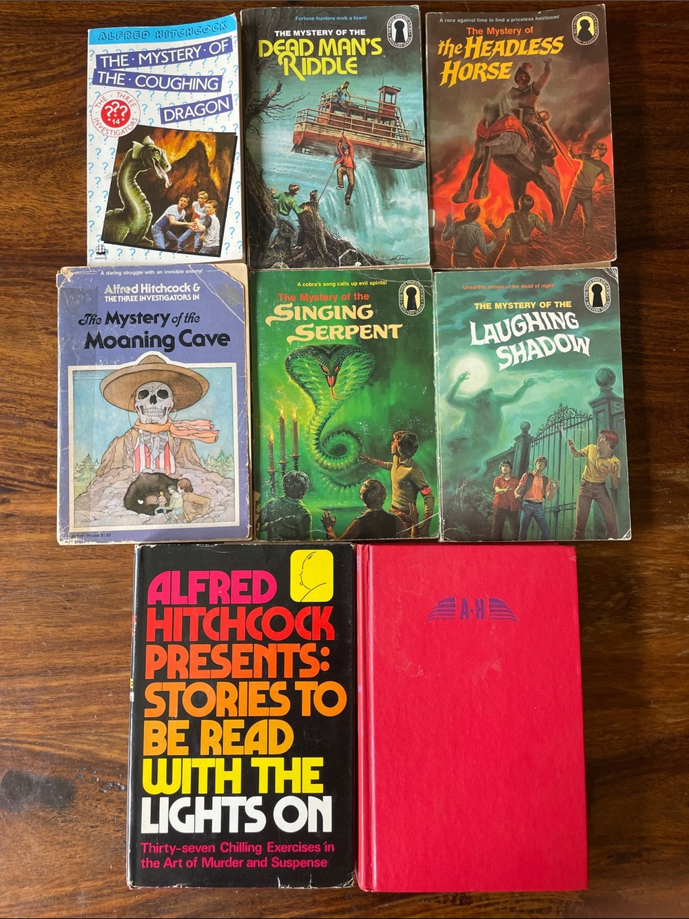 8 Vintage Alfred Hitchcock Mixed Bundle Three Investigators Books